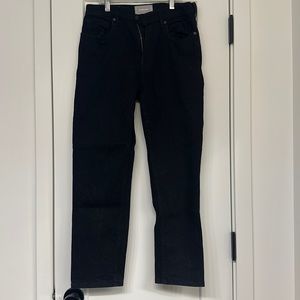 Everlane High Waist Straight Denim - Size 27 Ankle- Black